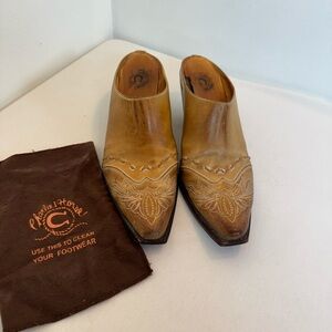 Charlie 1 Horse Tan Leather Mules